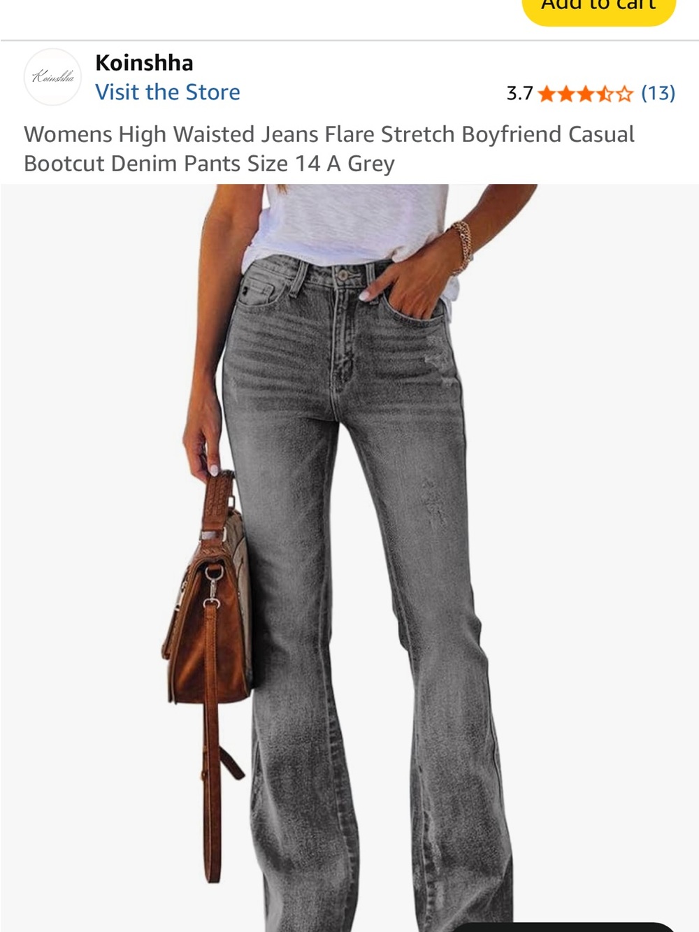 Women's Black Flared Jeans